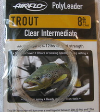 8 ft (2.4 m) polyleader trout 12 ld (5.4 kg) clear intermediate Airflo